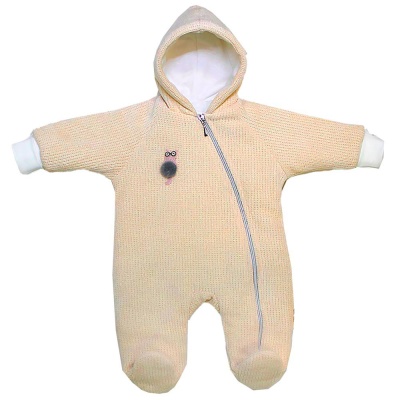 Комбинезон для мальчика и девочки Верона на синтепоне Балуша ш973/5 экрю 1